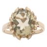 9ct Yellow Gold Prasiolite Single Stone Ring