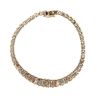 9ct Yellow White And Rose Gold Fancy Bracelet 7.5"
