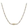 14ct Yellow And White Gold Monaco Spin Plain Lock Twist Chain 24"