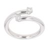 18ct White Gold 0.25ct Brilliant Cut Diamond Two Stone Ring