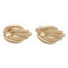 9ct Yellow Gold Plain And Mesh Stud Earrings