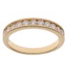 18ct Yellow Gold 0.55ct Brilliant Cut Diamond Half Eternity Ring
