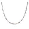 9ct White Gold Curb Chain 18"
