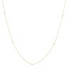 9ct Yellow Gold Ball Accent Curb Chain 18"