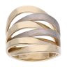 14ct Yellow And White Gold Woven Ring