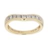 18ct Yellow Gold 0.33ct Brilliant Cut Diamond Wishbone Ring
