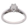 9ct White Gold 0.50ct Brilliant Cut Diamond Solitaire Ring