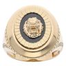 14ct Yellow Gold Lion Greek Key Signet Ring
