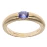14ct Yellow Gold Tanzanite Single Stone Ring