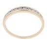 9ct Yellow Gold 0.25ct Brilliant Cut Diamond Half Eternity Ring