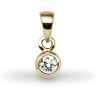 9 Carat Yellow Gold 20pts Rubover Pendant