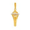 22ct Yellow Gold Gada Pendant with Cubic Zirconia