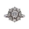 18ct White Gold 1.40ct Diamond Cluster Ring