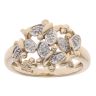 9ct Yellow Gold 0.05ct Diamond Butterflies Ring