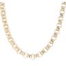 9ct Yellow Gold Patterned and Plain Belcher Chain 20"