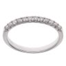 9ct White Gold 0.25ct Brilliant Cut Diamond Half Eternity Ring