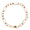 9ct Yellow Gold Figaro Bracelet 7"
