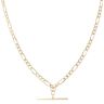 9ct Yellow Gold Figaro T-Bar Chain 18"