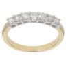 18ct Yellow Gold 0.50ct Brilliant Cut Diamond Half Eternity Ring