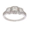 18ct White Gold 1.00ct Diamond Cluster Ring