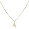 14ct Yellow Gold 0.15ct Brilliant cut Diamond 'A'  Initial Pendant And Chain 20"