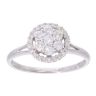 9ct White Gold 0.50ct Diamond Cluster Ring