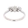 9ct White Gold 0.50ct Diamond Trilogy Ring