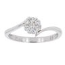 9ct White Gold 0.16cts Diamond Cluster Ring by Anya Belle