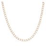 9ct Yellow Gold Square Curb Chain 30"