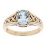 9ct Yellow Gold Created Topaz Ring