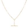 9ct Yellow Gold Figaro T-Bar Chain 20"