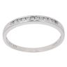 9ct White Gold 0.15ct Brilliant Cut Diamond Half Eternity Ring