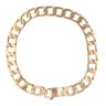9ct Yellow Gold Square Curb Bracelet 8"
