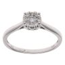 9ct White Gold 0.25ct Brilliant Cut Diamond Cluster Ring