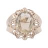 9ct Yellow Gold Prasiolite Single Stone Ring