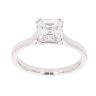 Platinum 1.65ct Asscher Cut Diamond Solitaire Ring