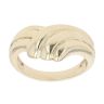 9ct Yellow Gold Three Row Wishbone Ring
