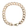 9ct Yellow Gold Curb Bracelet 10"