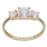 14ct Yellow Gold Cubic Zirconia Three Stone Ring