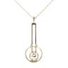 9ct Yellow Gold Rennie Mac Fancy Pendant And Chain 18"