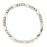 9ct Yellow Gold Figaro Bracelet 8.5"