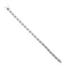 18ct White Gold 6.05ct Brilliant And Baguette Cut Diamond Bracelet 7"
