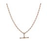 9ct Rose Gold Belcher T-Bar Chain 24"