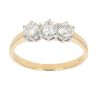 18ct Yellow Gold 0.85ct Brilliant Cut Diamond Trilogy Ring