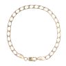 9ct Yellow Gold Square Curb Bracelet 8.5"