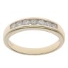 9ct Yellow Gold 0.33ct Brilliant Cut Diamond Half Eternity Ring