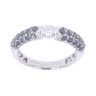 18ct White Gold 0.85ct Black and White Diamond Ring