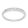 9ct White Gold 0.33ct Princess Cut Diamond Half Eternity