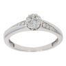 9ct White Gold 0.15ct Diamond Cluster Ring
