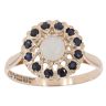 9ct Yellow Gold Sapphire and Opal Cluster Ring